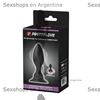 Dilatador anal con vibracion regulable por inclinacion y carga USB